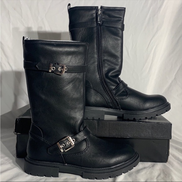 DKNY Silver Black Boots New With Box - Picture 2 of 6